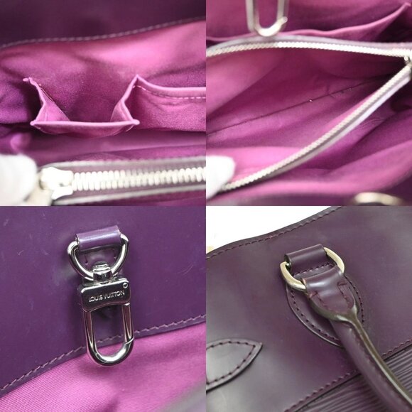 LOUIS VUITTON Passy PM Shoulder Hand Bag Epi Leather Purple SHW - Picture 16 of 16